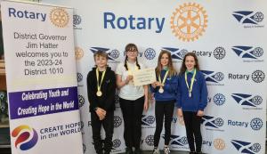 Abernethy Team were 3rd in District Final with 100 points, 3 behind the winners. A great result for a Primary 7 of only 12 pupils.
